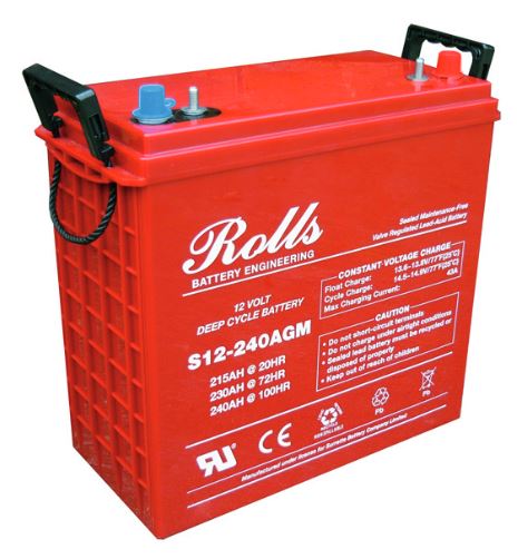 S12-240AGM Rolls 12V 215Ah